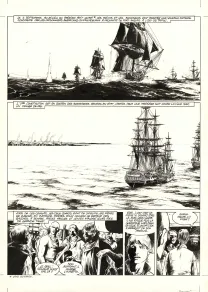 Planche noir et blanc, USS Constitution, Livre III - À terre comme en mer, justice sera faite (T.3), Franck Bonnet