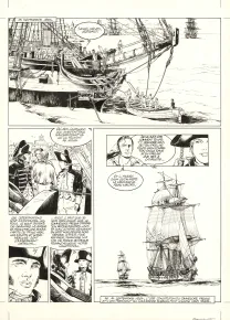 Planche noir et blanc, USS Constitution, Livre III - À terre comme en mer, justice sera faite (T.3), Franck Bonnet