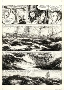 Planche noir et blanc, USS Constitution, Livre III - À terre comme en mer, justice sera faite (T.3), Franck Bonnet