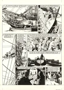Planche noir et blanc, USS Constitution, Livre II - Il y a deux justices en mer, celle des gradés et celle des sans grades (T.2), Franck Bonnet