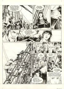 Planche noir et blanc, USS Constitution, Livre II - Il y a deux justices en mer, celle des gradés et celle des sans grades (T.2), Franck Bonnet