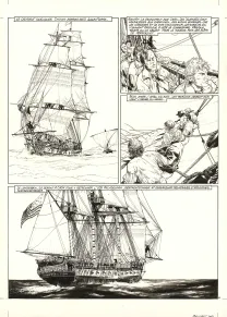Planche noir et blanc, USS Constitution, Livre I - La Justice à terre est souvent pire qu'en mer (T.1), Franck Bonnet
