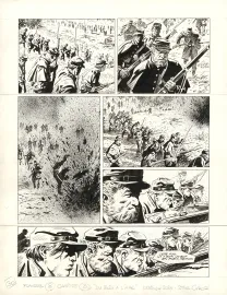 Planche noir et blanc, Le Combat d'Henry Fleming, Steve Cuzor