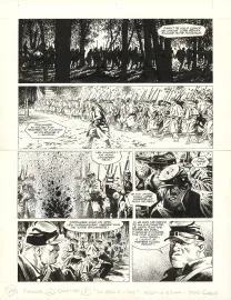 Planche noir et blanc, Le Combat d'Henry Fleming, Steve Cuzor