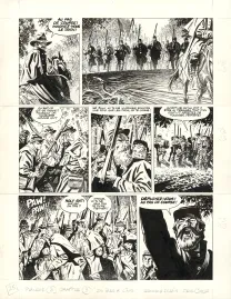 Planche noir et blanc, Le Combat d'Henry Fleming, Steve Cuzor