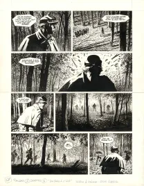 Planche noir et blanc, Le Combat d'Henry Fleming, Steve Cuzor
