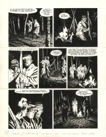 Planche noir et blanc, Le Combat d'Henry Fleming, Steve Cuzor