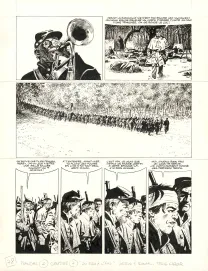 Planche noir et blanc, Le Combat d'Henry Fleming, Steve Cuzor