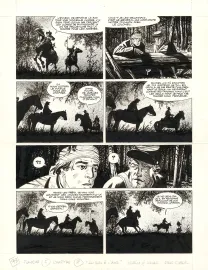 Planche noir et blanc, Le Combat d'Henry Fleming, Steve Cuzor