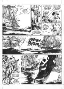 Planche noir et blanc, Ann Bonny, la louve des Caraïbes, Livre I (T.1), Franck Bonnet