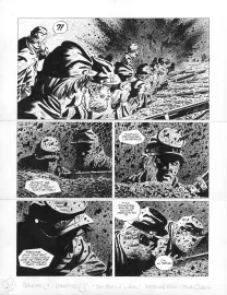 Planche noir et blanc, Le Combat d'Henry Fleming, Steve Cuzor