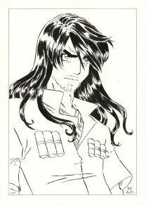 Illustration noir et blanc, La Rose écarlate , Patricia  Lyfoung 