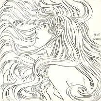 Illustration noir et blanc, La Rose écarlate , Patricia  Lyfoung 