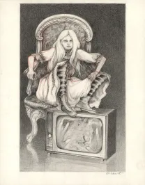Illustration noir et blanc, Daria Schmitt