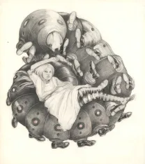 Illustration noir et blanc, Daria Schmitt