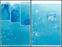 Colored original page, Octopolis, Gaétan Nocq