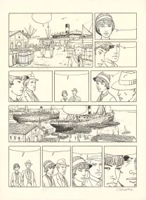Colored original page, Jacques Ferrandez