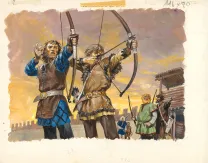 Colored illustration, La Vie privée des Hommes, Au Temps des Vikings (T.15), Pierre Joubert