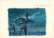 Illustration couleur, La Vie privée des Hommes, Au temps de Louis XV et des guerres en dentelle... (T.24), Pierre Joubert