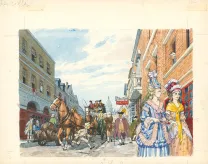 Illustration couleur, La Vie privée des Hommes, Au temps de Louis XV et des guerres en dentelle... (T.24), Pierre Joubert