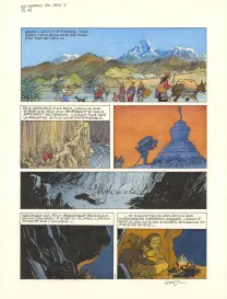 Planche couleur, Les Chevaux du vent, Première partie (T.1), Jean-Claude Fournier