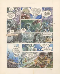 Colored original page, Légendes des Contrées oubliées, La Saison des cendres (T.1), Thierry Ségur