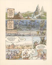 Colored original page, Légendes des Contrées oubliées, La Saison des cendres (T.1), Thierry Ségur
