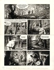 Planche noir et blanc, Le Combat d'Henry Fleming, Steve Cuzor
