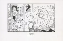 Illustration noir et blanc, Tatiana K., Félix Meynet