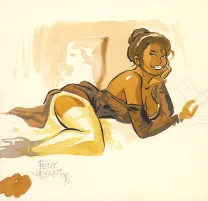 Illustration couleur, Tatiana K., Félix Meynet