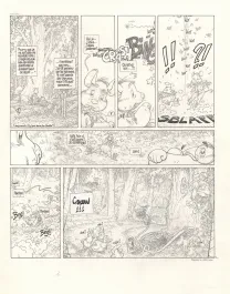 Black and white original page, Le Vent dans les Sables , L'Invitation au voyage (T.1), Michel Plessix