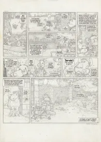 Black and white original page, Le Vent dans les Sables , L'Invitation au voyage (T.1), Michel Plessix