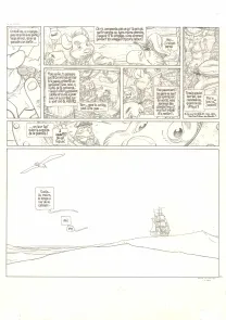Planche noir et blanc, Le Vent dans les Sables , L'Invitation au voyage (T.1), Michel Plessix