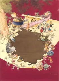 Cover, La Fontaine aux fables, Michel Plessix