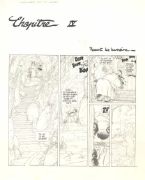 Planche noir et blanc, Le Vent dans les Saules , Michel Plessix