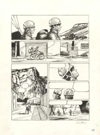 Black and white original page, Ailefroide, altitude 3954, Jean-Marc Rochette