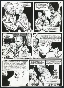 Black and white original page, Le Transperceneige - Snowpiercer, Le Transperceneige - Snowpiercer (T.1), Jean-Marc Rochette