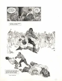 Planche noir et blanc, Les Travailleurs de la mer, Michel Durand
