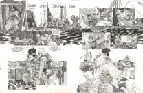 Planche noir et blanc, Les Travailleurs de la mer, Michel Durand