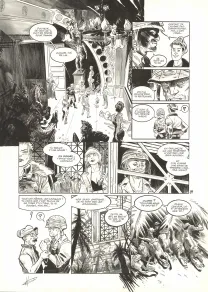 Planche noir et blanc, The Kong Crew, Hudson Megalodon (T.2), Eric Herenguel