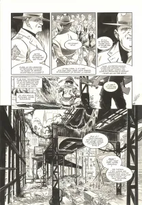 Black and white original page, The Kong Crew, Hudson Megalodon (T.2), Eric Herenguel