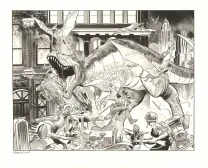Illustration noir et blanc, The Kong Crew, Eric Herenguel
