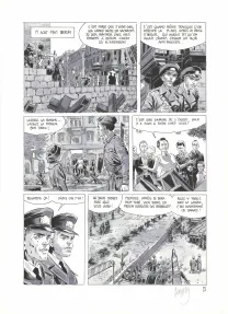 Planche noir et blanc, La Patrie des frères Werner, Sébastien Goethals