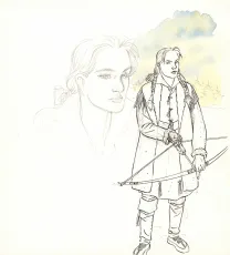 Illustration couleur, Plume aux Vents, L'Oiseau-Tonnerre (T.2), André Juillard