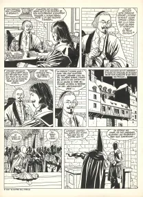 Planche noir et blanc, Les 7 Vies de l'Épervier, La Marque du Condor (T.7), André Juillard
