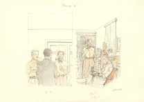 Colored illustration, Blake et Mortimer, André Juillard