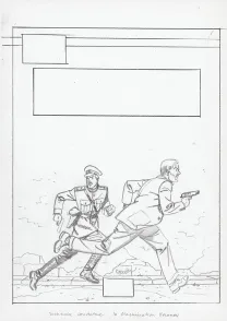 Projet de couverture, Blake et Mortimer, La Machination Voronov (T.14), André Juillard