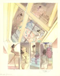 Colored original page, Le Voleur d'amour, Yannick Corboz