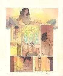 Colored original page, Le Voleur d'amour, Yannick Corboz