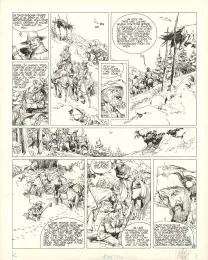 Black and white original page, Jonathan Cartland, Les Survivants de l'Ombre (T.8), Michel Blanc-Dumont